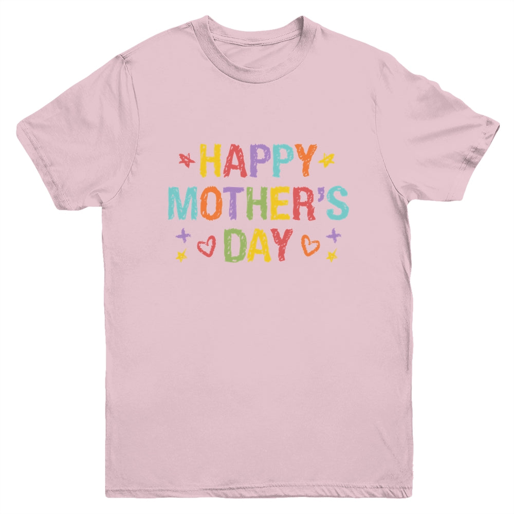 Mothers Day For Kids Boys Girls Happy Mothers Day Youth Shirt | siriusteestore