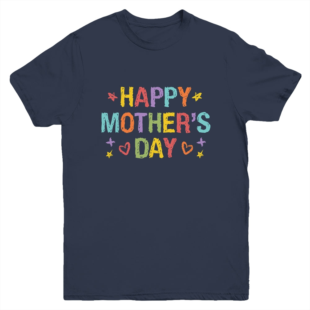 Mothers Day For Kids Boys Girls Happy Mothers Day Youth Shirt | siriusteestore