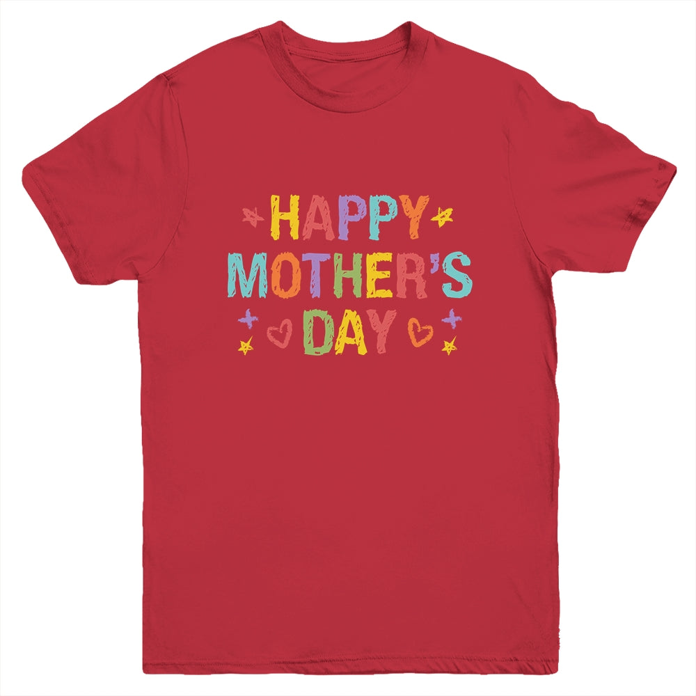 Mothers Day For Kids Boys Girls Happy Mothers Day Youth Shirt | siriusteestore