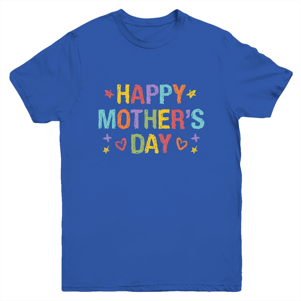 Mothers Day For Kids Boys Girls Happy Mothers Day Youth Shirt | siriusteestore