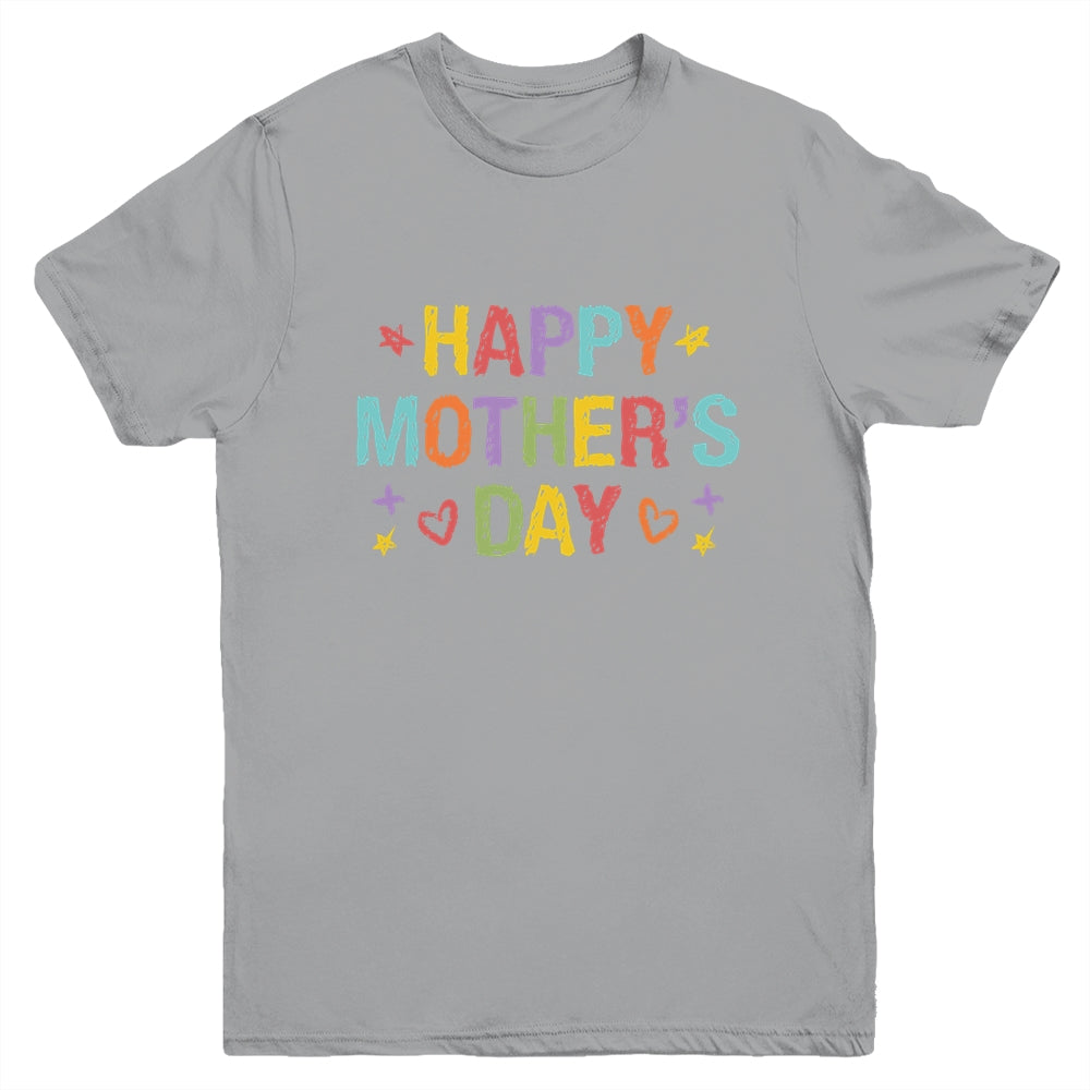 Mothers Day For Kids Boys Girls Happy Mothers Day Youth Shirt | siriusteestore