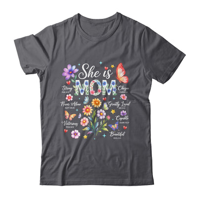 Mothers Day She Is Mom She Is Strong Gifts Christian Mom Shirt & Hoodie | siriusteestore
