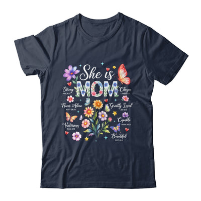 Mothers Day She Is Mom She Is Strong Gifts Christian Mom Shirt & Hoodie | siriusteestore