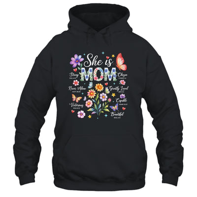 Mothers Day She Is Mom She Is Strong Gifts Christian Mom Shirt & Hoodie | siriusteestore