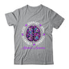 Motivational Words Floral Brain Ribbon Alzheimer's Awareness Shirt & Tank Top | siriusteestore