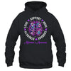 Motivational Words Floral Brain Ribbon Alzheimer's Awareness Shirt & Tank Top | siriusteestore