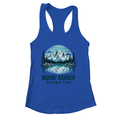 Mount Rainier National Park Retro Mountain Lake Outdoor Hiking Shirt & Tank Top | siriusteestore