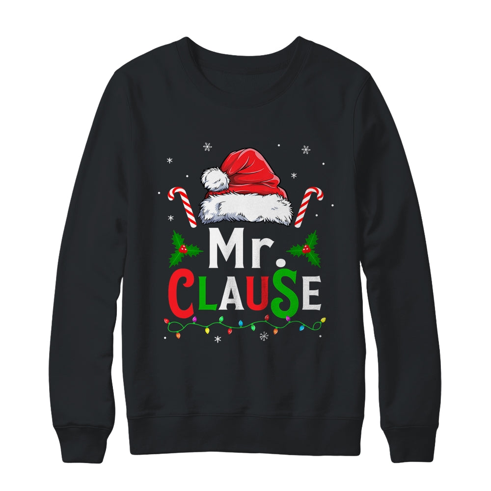 Mr And Mrs Claus Couples Matching Christmas Xmas Light Shirt & Sweatshirt | siriusteestore