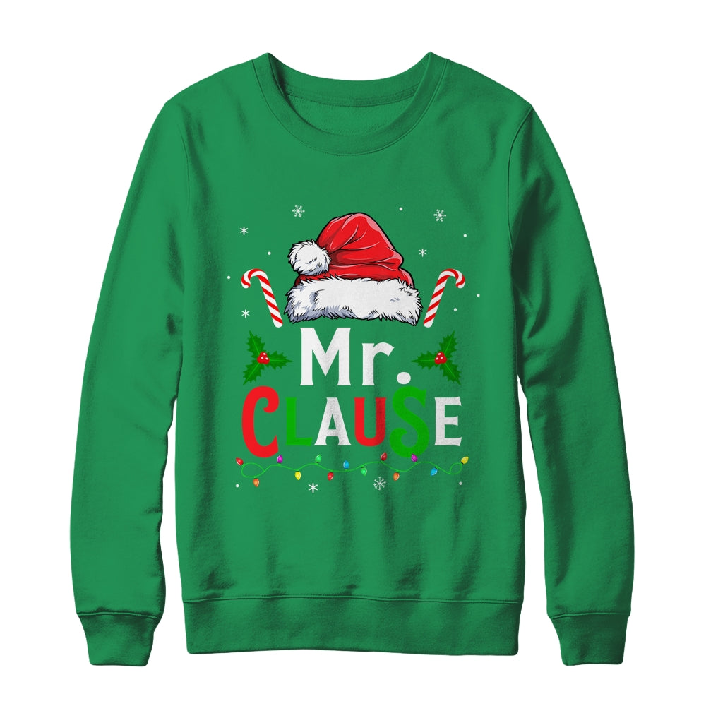 Mr And Mrs Claus Couples Matching Christmas Xmas Light Shirt & Sweatshirt | siriusteestore
