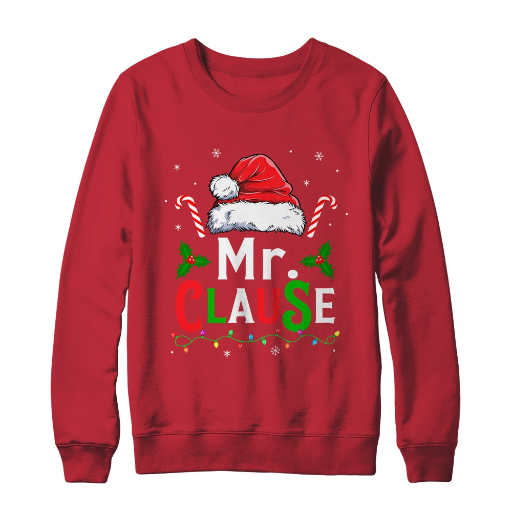 Mr And Mrs Claus Couples Matching Christmas Xmas Light Shirt & Sweatshirt | siriusteestore
