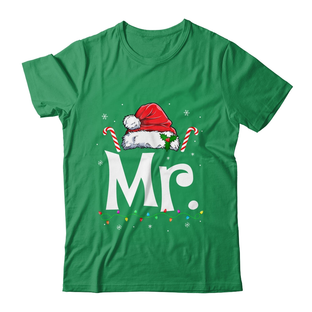 Mr And Mrs Claus Funny Couples Matching Christmas Xmas Light Shirt & Sweatshirt | siriusteestore