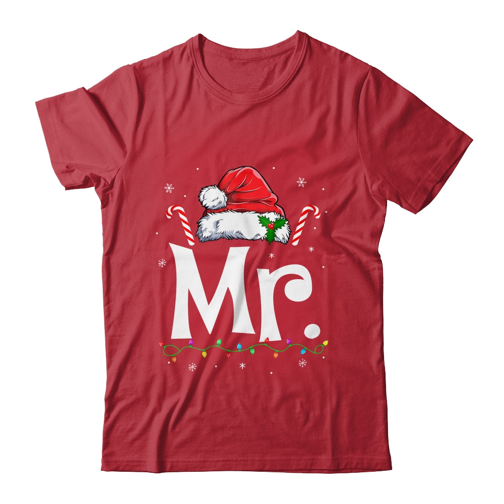 Mr And Mrs Claus Funny Couples Matching Christmas Xmas Light Shirt & Sweatshirt | siriusteestore