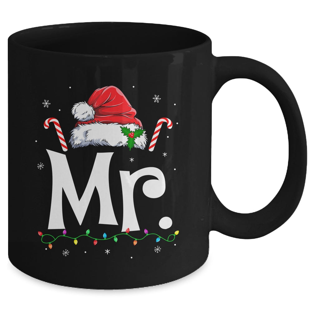 Mr And Mrs Claus Funny Couples Matching Christmas Xmas Light Mug | siriusteestore