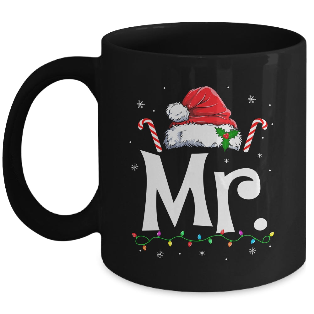 Mr And Mrs Claus Funny Couples Matching Christmas Xmas Light Mug | siriusteestore