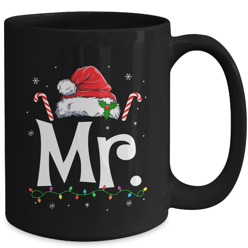 Mr And Mrs Claus Funny Couples Matching Christmas Xmas Light Mug | siriusteestore