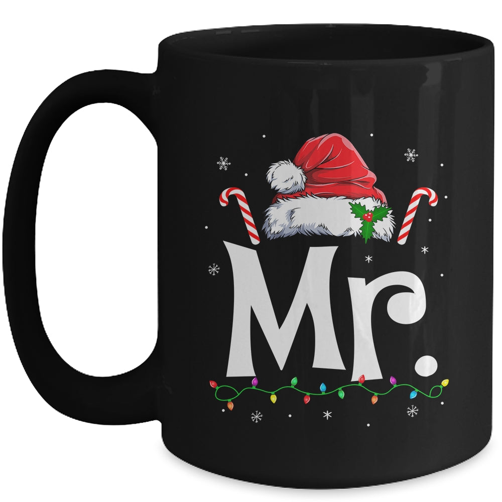 Mr And Mrs Claus Funny Couples Matching Christmas Xmas Light Mug | siriusteestore