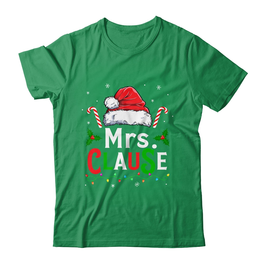 Mrs And Mr Claus Couples Matching Christmas Xmas Light Shirt & Sweatshirt | siriusteestore