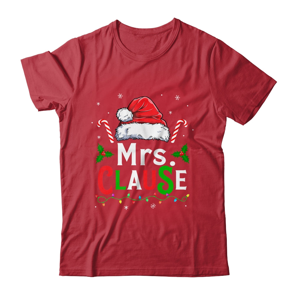 Mrs And Mr Claus Couples Matching Christmas Xmas Light Shirt & Sweatshirt | siriusteestore