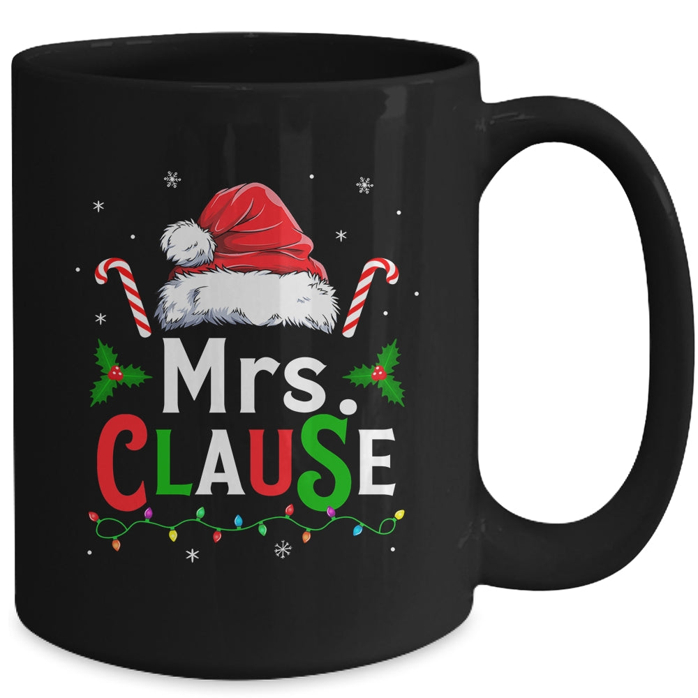 Mrs And Mr Claus Couples Matching Christmas Xmas Light Mug | siriusteestore