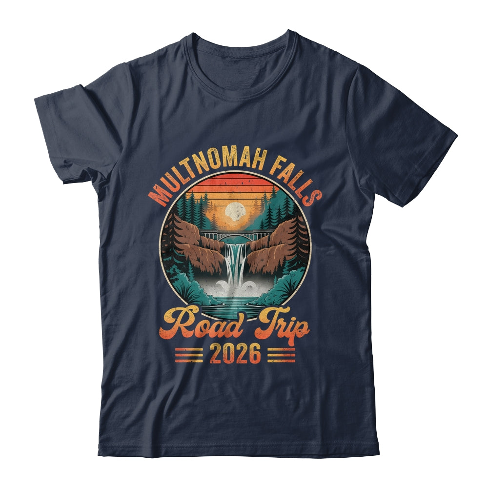 Multnomah Falls Road Trip 2026 Summer Vacation Family Matching Shirt & Tank Top | siriusteestore