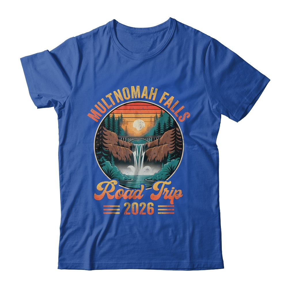 Multnomah Falls Road Trip 2026 Summer Vacation Family Matching Shirt & Tank Top | siriusteestore