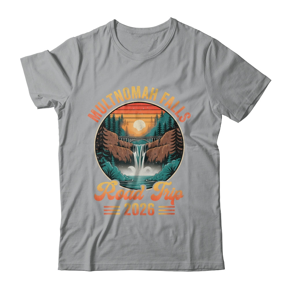 Multnomah Falls Road Trip 2026 Summer Vacation Family Matching Shirt & Tank Top | siriusteestore