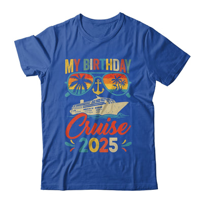My Birthday Cruise 2025 Party Cruise Birthday Vacation Retro Shirt & Tank Top | siriusteestore