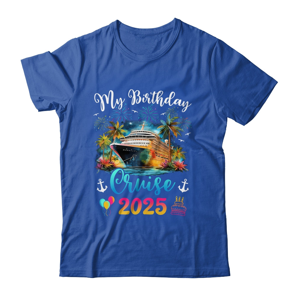 My Birthday Cruise 2025 Vacation Men Women Birthday Trip Shirt & Tank Top | siriusteestore