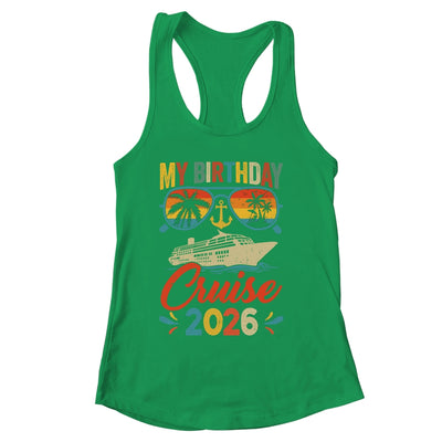 My Birthday Cruise 2026 Party Cruise Birthday Vacation Retro Shirt & Tank Top | siriusteestore