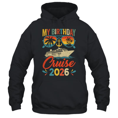 My Birthday Cruise 2026 Party Cruise Birthday Vacation Retro Shirt & Tank Top | siriusteestore