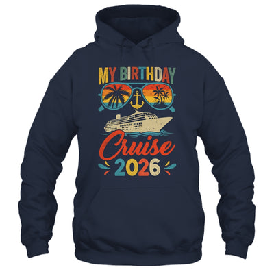 My Birthday Cruise 2026 Party Cruise Birthday Vacation Retro Shirt & Tank Top | siriusteestore