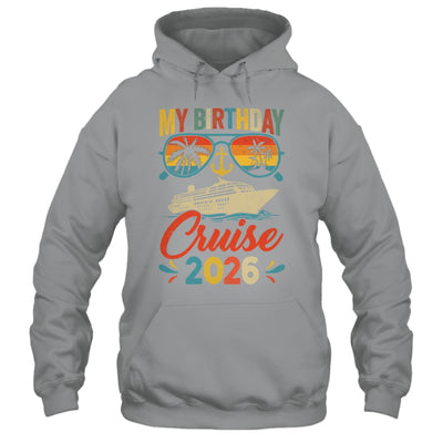 My Birthday Cruise 2026 Party Cruise Birthday Vacation Retro Shirt & Tank Top | siriusteestore