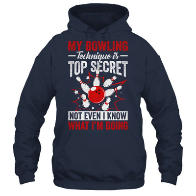 My Bowling Technique Is Top Secret Funny Men Women Bowler Shirt & Tank Top | siriusteestore