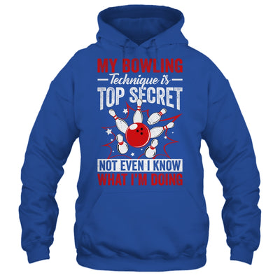 My Bowling Technique Is Top Secret Funny Men Women Bowler Shirt & Tank Top | siriusteestore