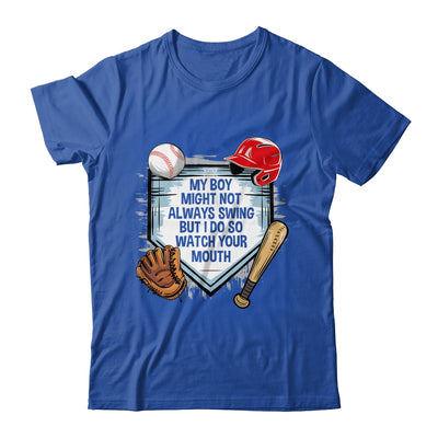 My Boy Might Not Always Swing But I Do Baseball Mom Funny Shirt & Tank Top | siriusteestore