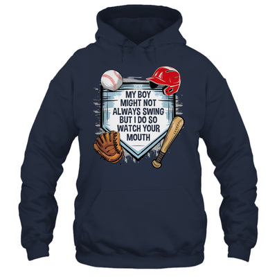 My Boy Might Not Always Swing But I Do Baseball Mom Funny Shirt & Tank Top | siriusteestore