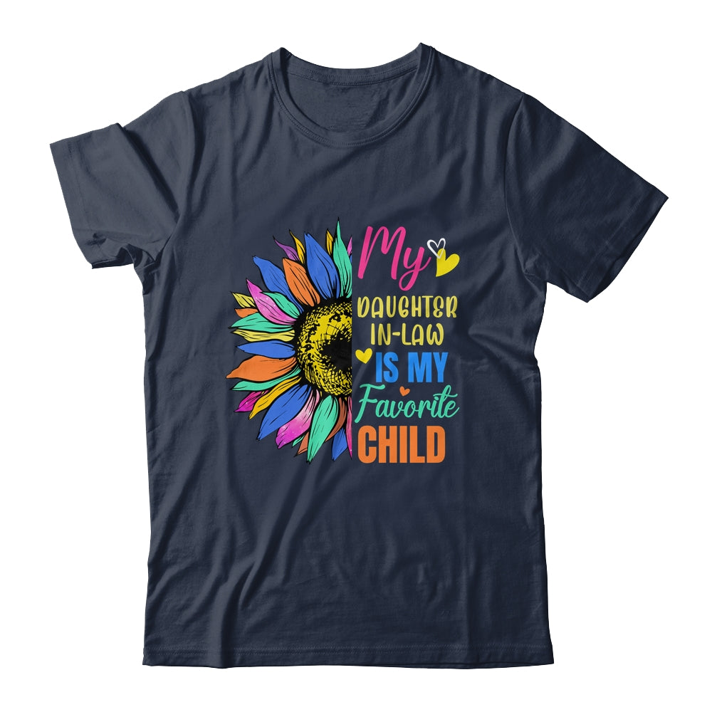 My Daughter In Law Is My Favorite Child Family Sunflower Design Shirt & Tank Top | siriusteestore