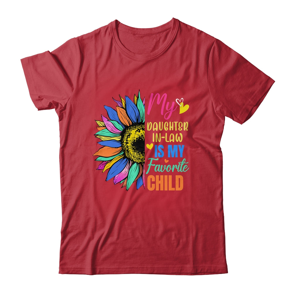 My Daughter In Law Is My Favorite Child Family Sunflower Design Shirt & Tank Top | siriusteestore