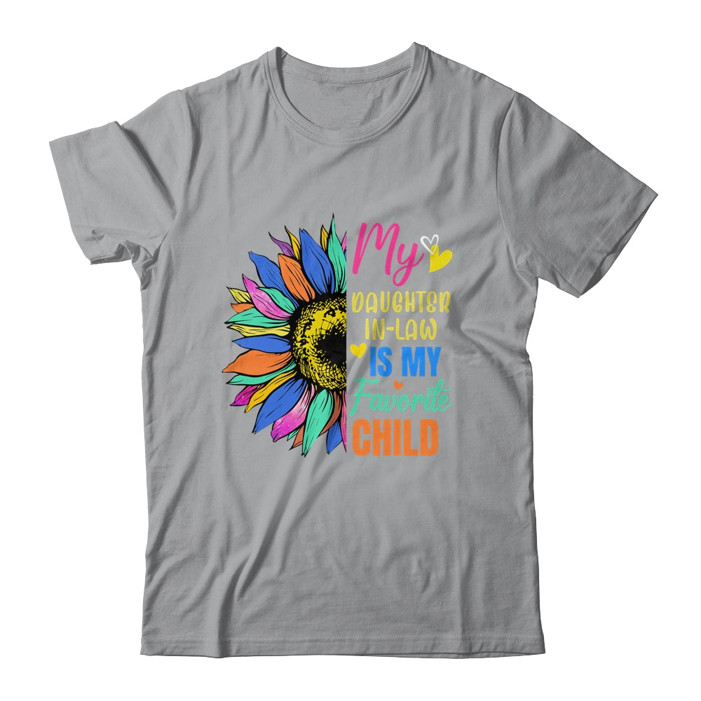 My Daughter In Law Is My Favorite Child Family Sunflower Design Shirt & Tank Top | siriusteestore