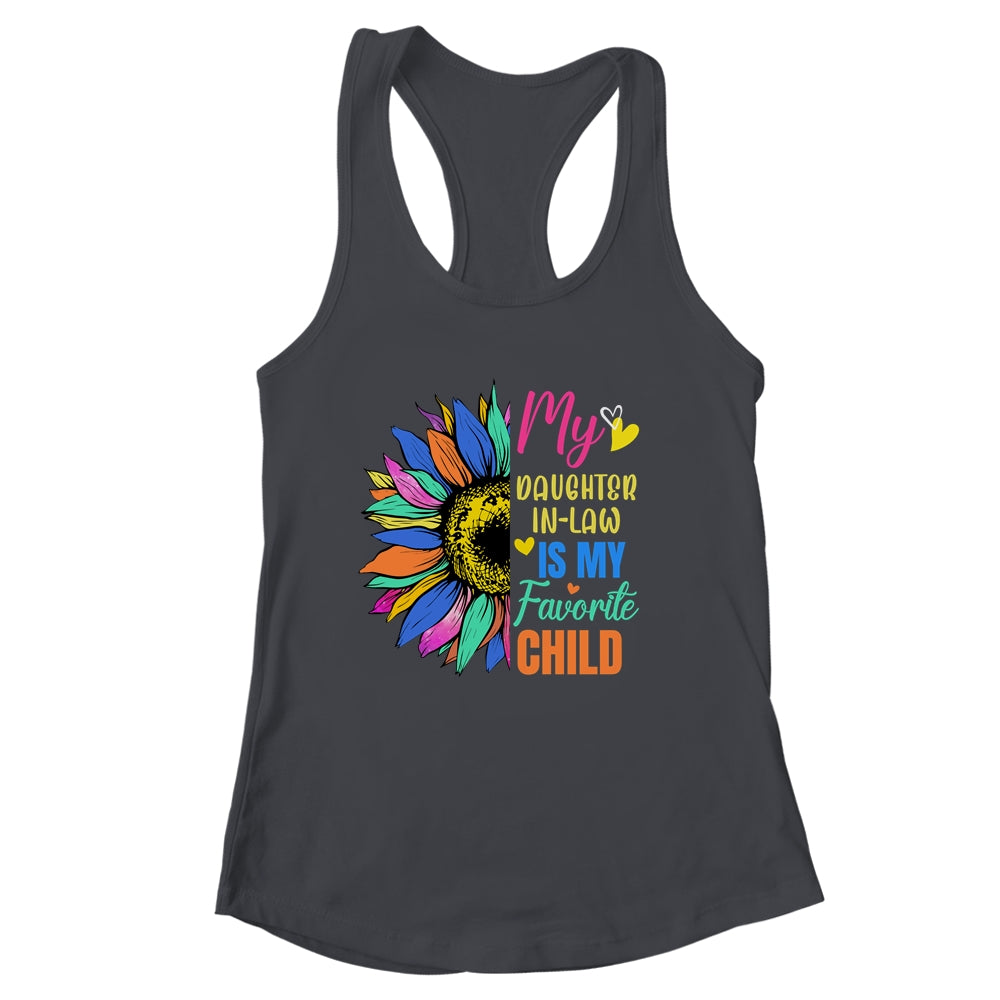 My Daughter In Law Is My Favorite Child Family Sunflower Design Shirt & Tank Top | siriusteestore