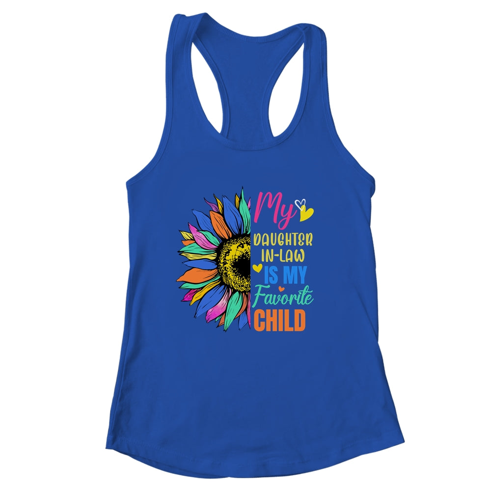 My Daughter In Law Is My Favorite Child Family Sunflower Design Shirt & Tank Top | siriusteestore