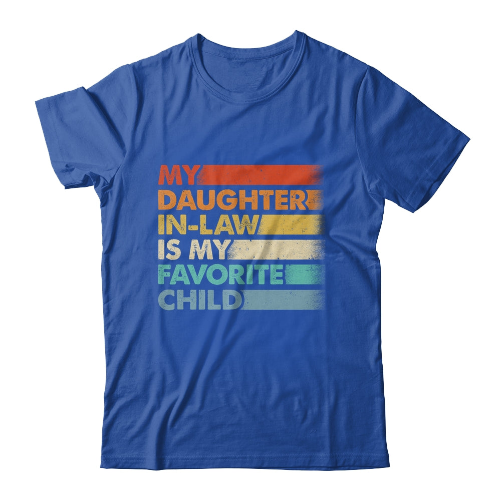 My Daughter In Law Is My Favorite Child Fathers Day Retro Shirt & Hoodie | siriusteestore