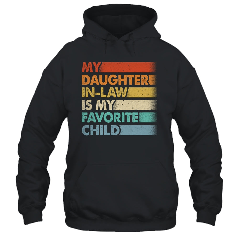 My Daughter In Law Is My Favorite Child Fathers Day Retro Shirt & Hoodie | siriusteestore