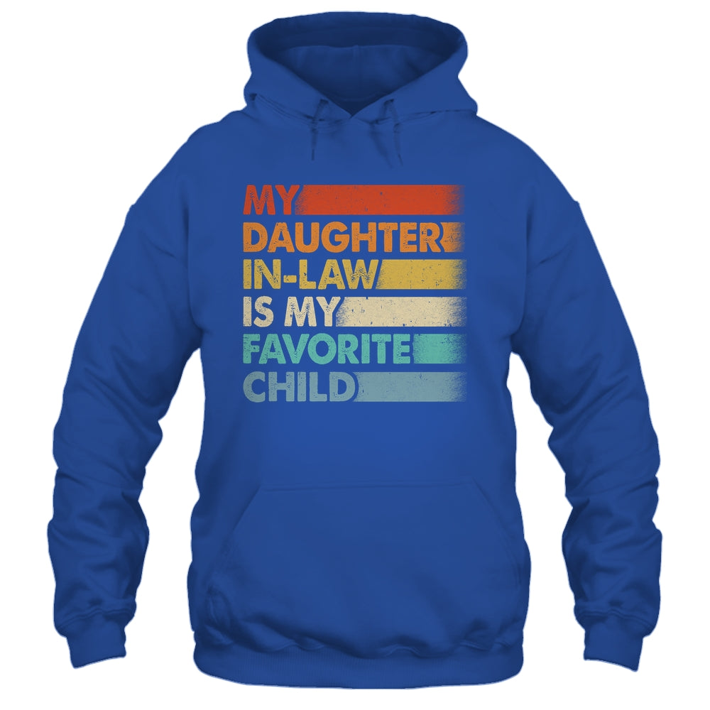 My Daughter In Law Is My Favorite Child Fathers Day Retro Shirt & Hoodie | siriusteestore