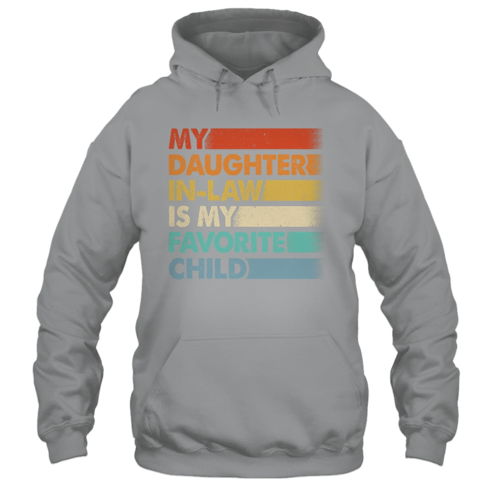 My Daughter In Law Is My Favorite Child Fathers Day Retro Shirt & Hoodie | siriusteestore