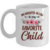 My Daughter In Law Is My Favorite Child Funny Mom Floral Mug | siriusteestore