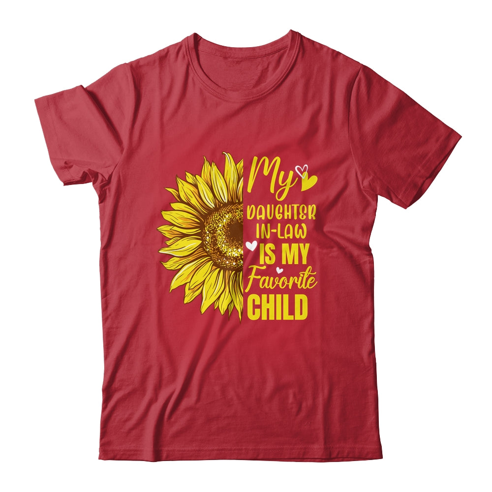 My Daughter In Law Is My Favorite Child Mother Sunflower Shirt & Tank Top | siriusteestore
