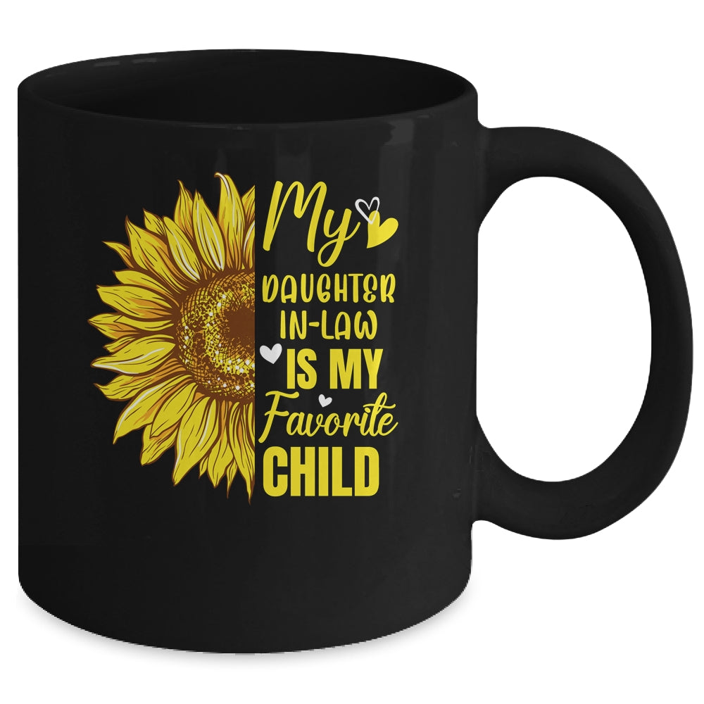 My Daughter In Law Is My Favorite Child Mother Sunflower Mug | siriusteestore