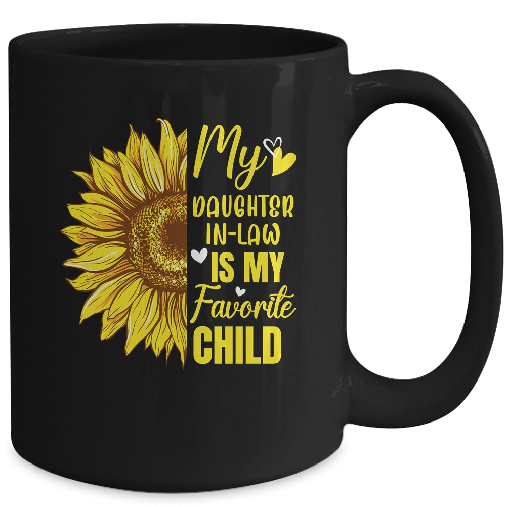 My Daughter In Law Is My Favorite Child Mother Sunflower Mug | siriusteestore