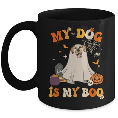 My Dog Is My Boo Ghost Spooky Halloween Labrador Groovy Mug | siriusteestore